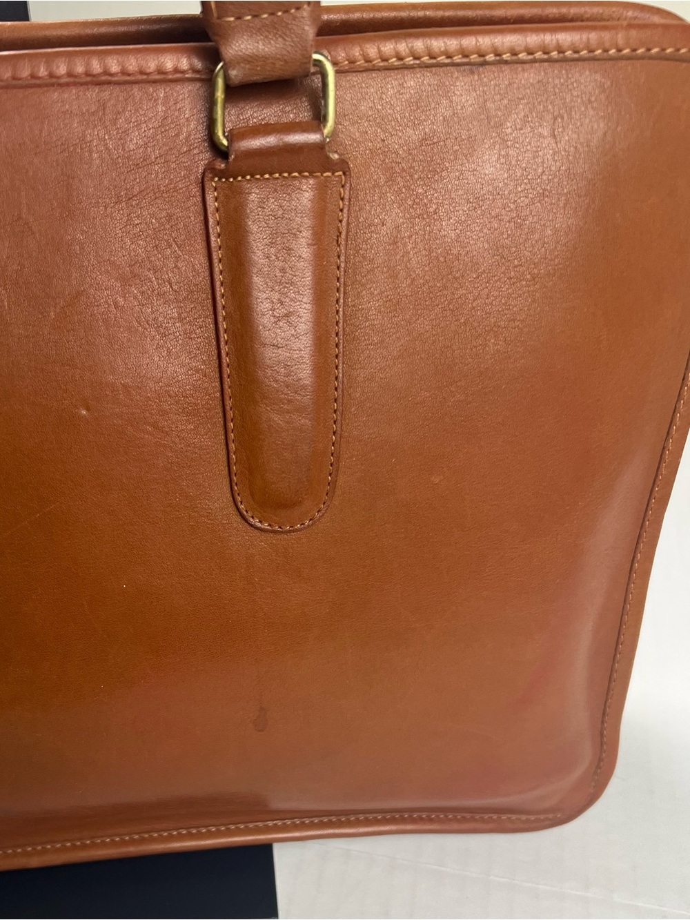Vintage Coach British Tan Tote Bag Made in New York City USA - Picture 5 of 16